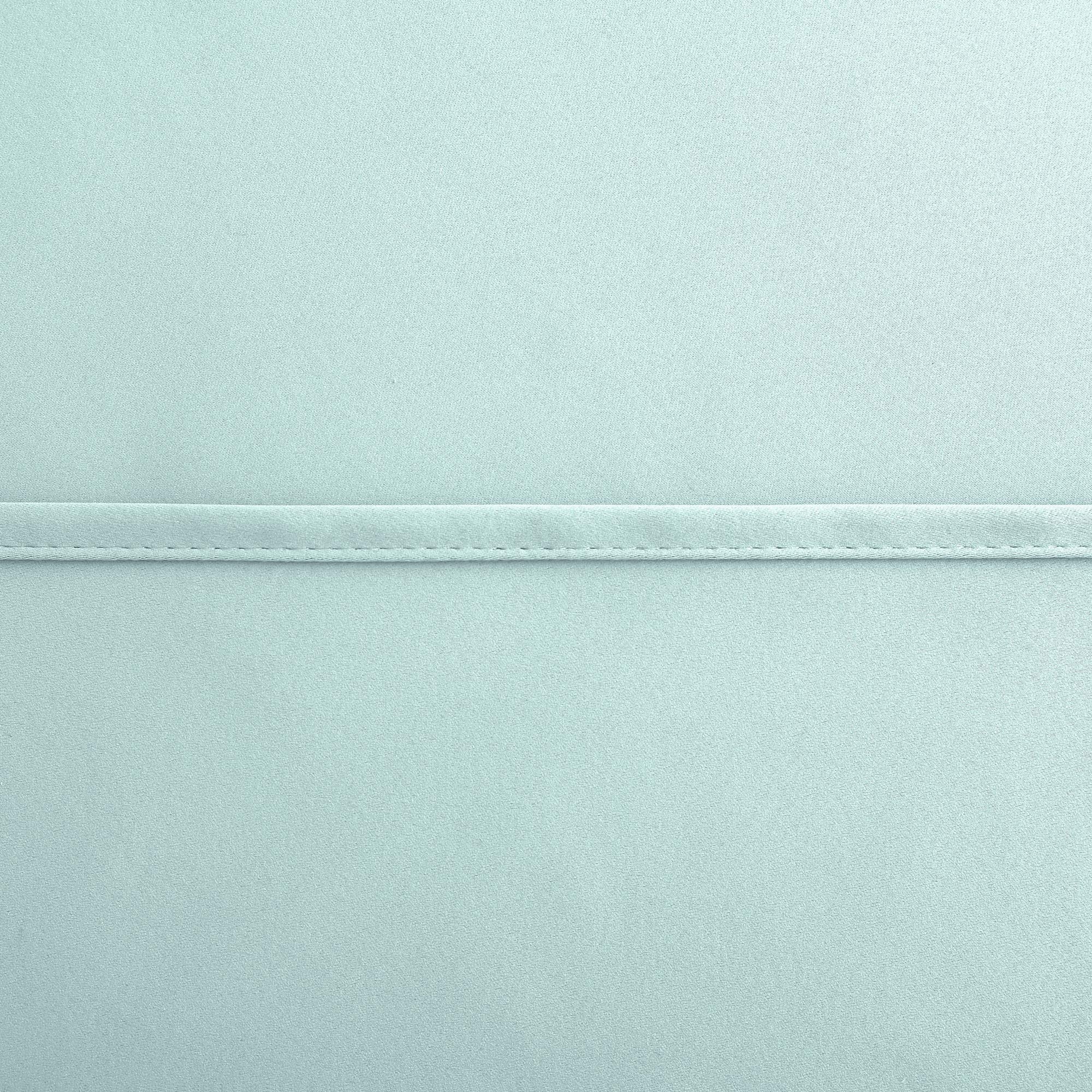 KOUFALL Mint Green Blackout Curtains - 24 Inch Light Blocking Kitchen & Bathroom Valances for Windows, Perfect for Privacy & Sun Protection