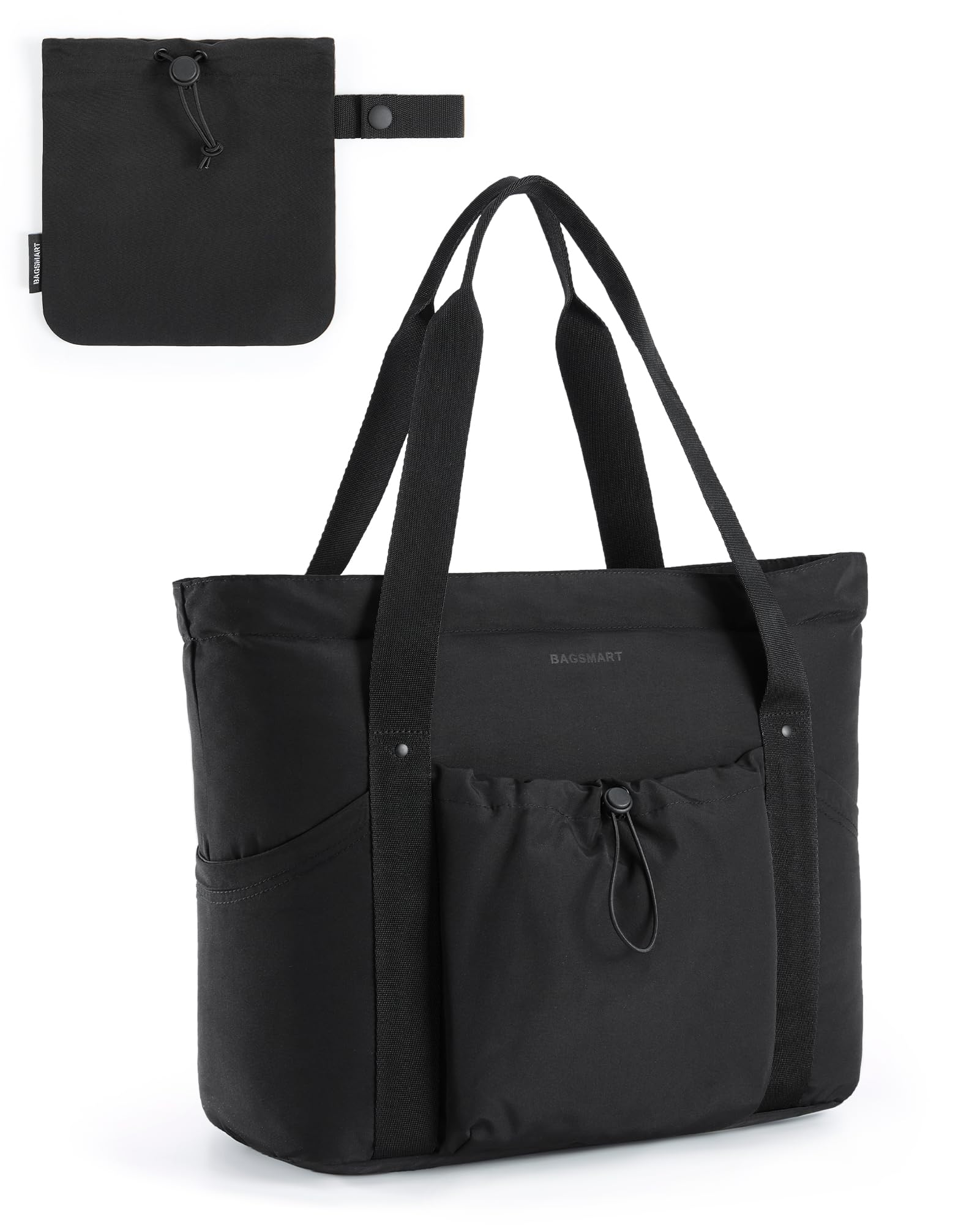 BAGSMART Women's Tote Shoulder Bag with Laptop Compartment & Zipper - Stylish Work Bag for Office, Travel & Daily Use - Perfect for Business, Commuting & Shopping