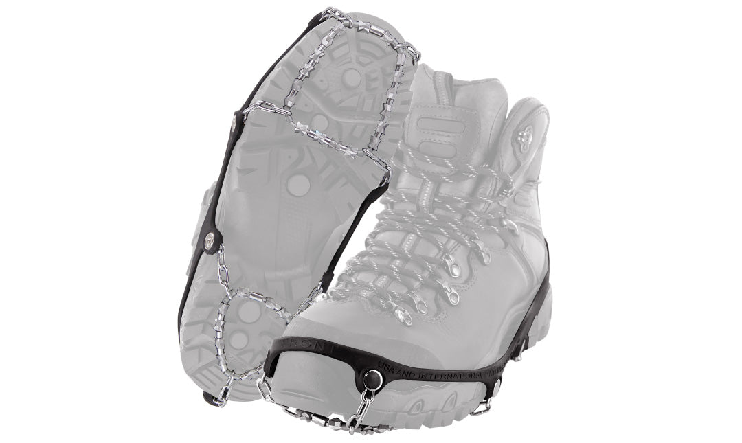 IceTrekkers Diamond Grip Traction Cleats for Shoes - Anti-Slip Ice Snow Grips for Walking, Hiking & Running - Winter Safety Traction Devices for Outdoor Activities