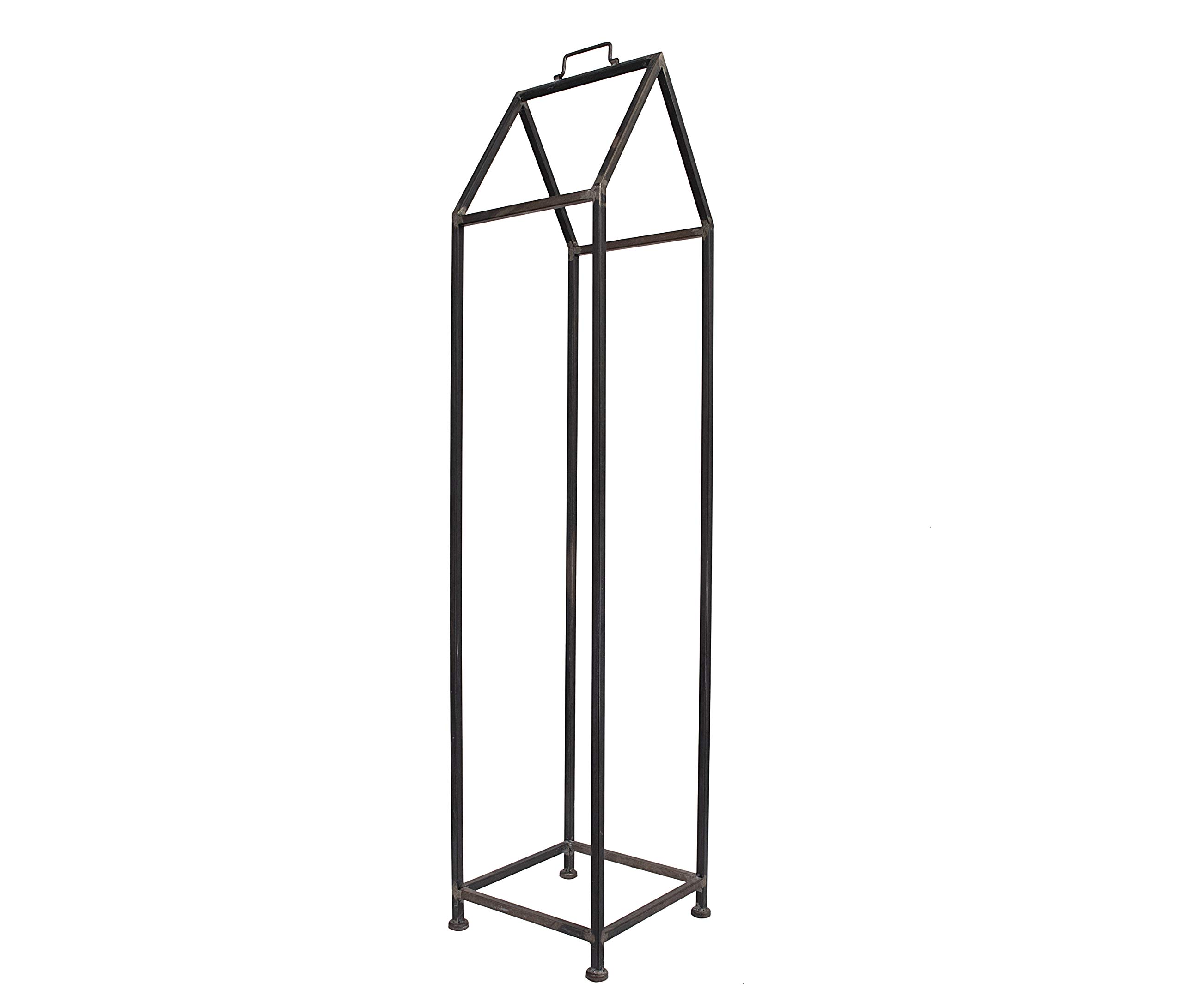 Creative Co-Op Metal Firewood Holder - Rust-Resistant Indoor/Outdoor Log Rack for Fireplace, Camping & Patio Storage - Perfect for Home, Cabin & Backyard Use