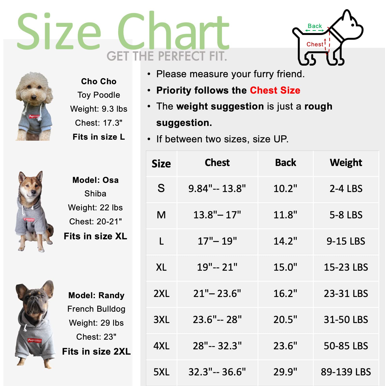 ChoChoCho Pup Dog Hoodie - Stylish Cotton Pet Sweater for Small, Medium, Large Dogs & Cats (4XL) - Cozy Streetwear Outfit for Winter Walks & Indoor Comfort