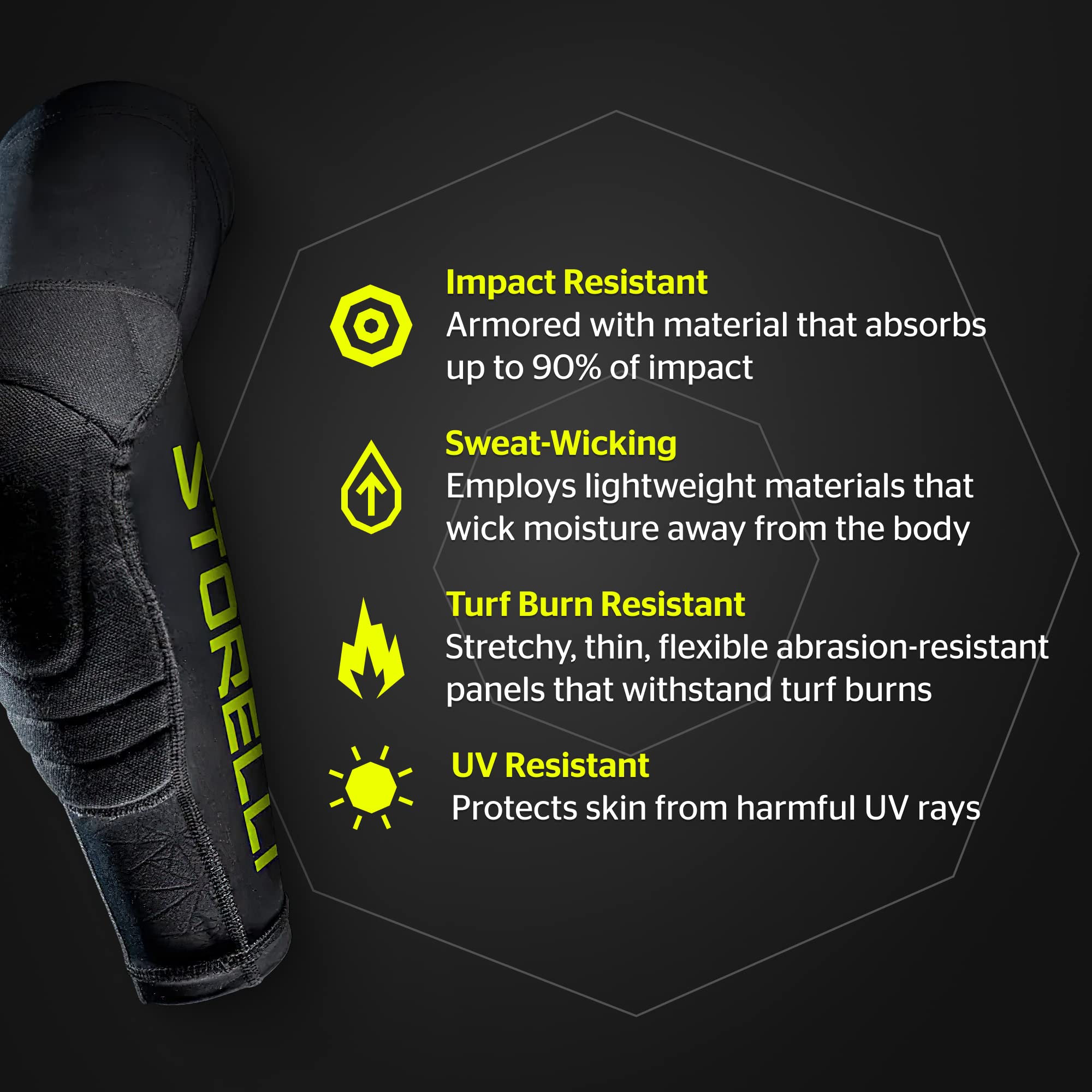 Storelli BodyShield Arm Guards - Protective Soccer Elbow Pads for Enhanced Arm Protection | Durable & Lightweight for Soccer, Hockey & Rugby Players | Perfect for Training & Matches