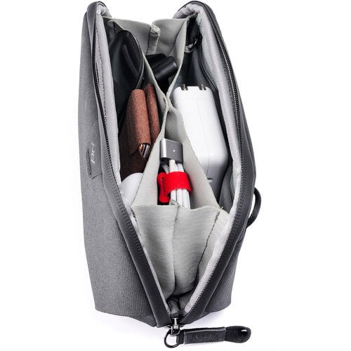 Peak Design Tech Pouch Small Charcoal - Compact Travel Organizer for Cables, Chargers & Accessories - Perfect for Business Trips, Camping & Daily Commute