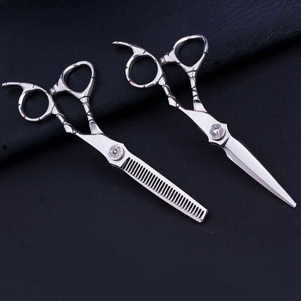 Professional 6.0 Inch Stainless Steel Hair Cutting Scissors - Salon & Home Use Shears for Wet or Dry Hair - Perfect for Stylists, Barbers & DIY Haircuts at Home