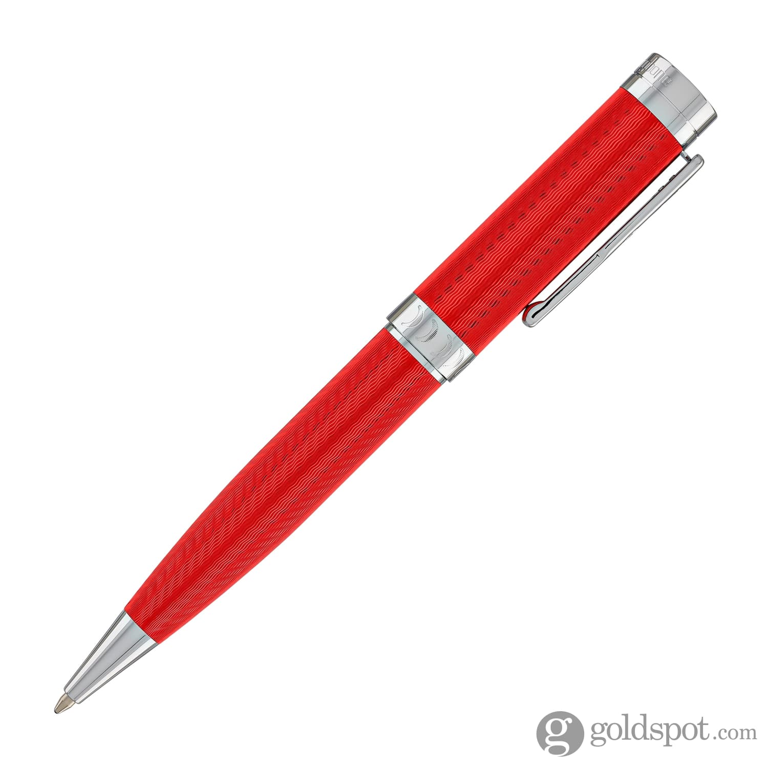 Conklin Herringbone Signature Red Ballpoint Pen - Premium Writing Instrument for Office, Business & Gift Giving