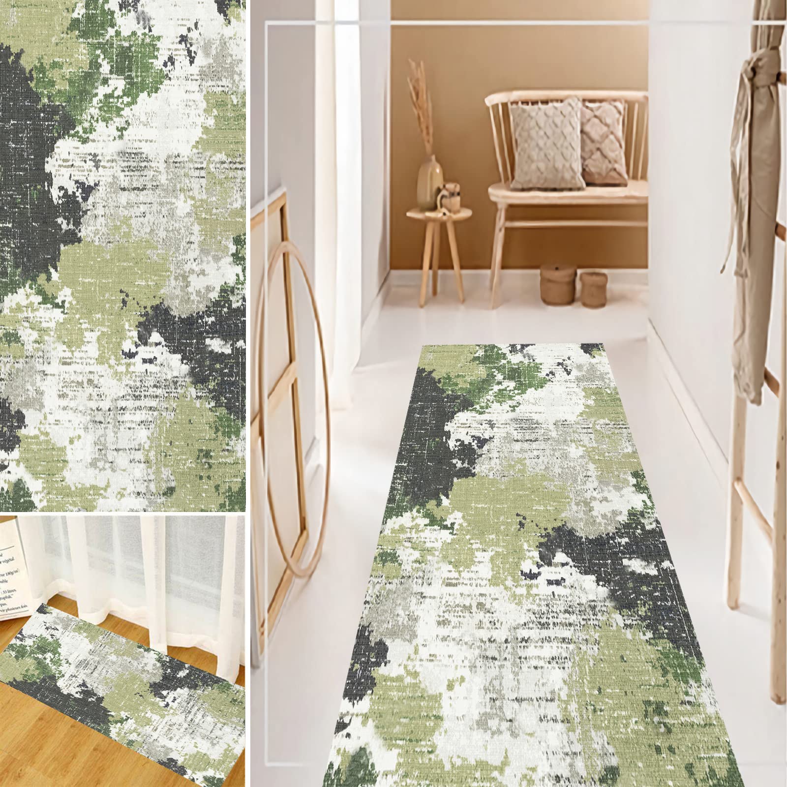 Non-Slip Washable Runner Rug 2'7