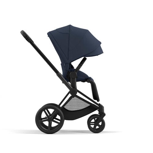 Cybex Priam 4 Complete Stroller - Matte Black/Black | Luxury Baby Stroller with All-Terrain Wheels & Reversible Seat | Perfect for City Walks, Shopping & Travel