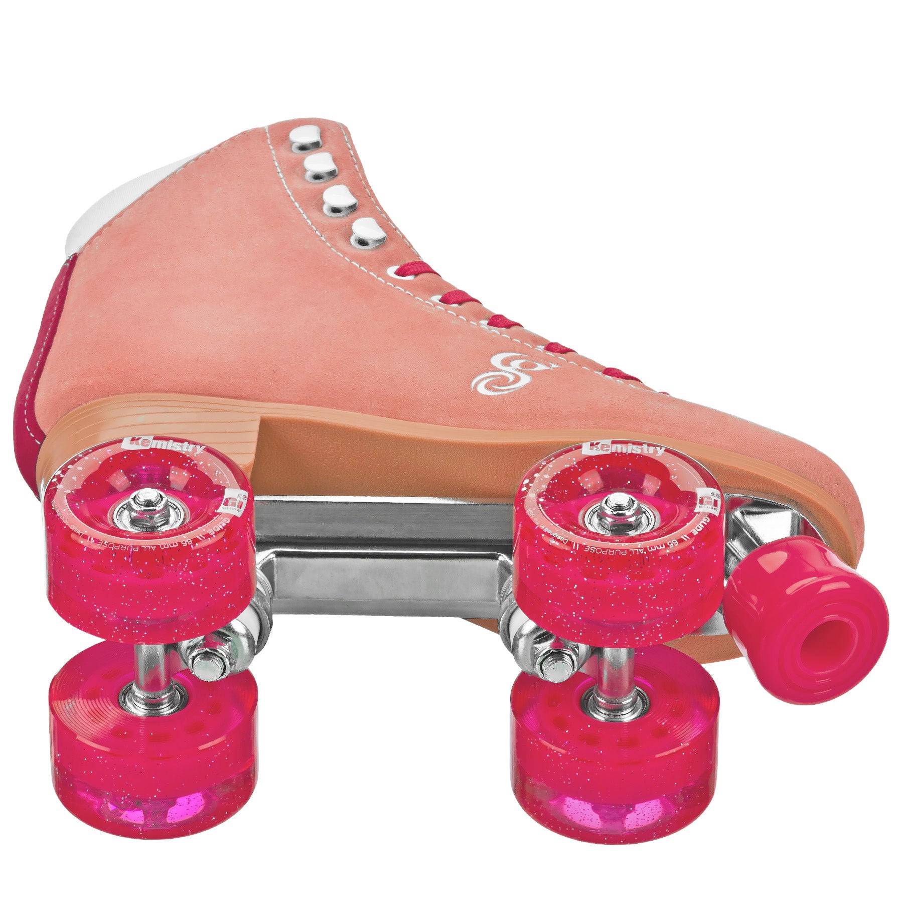 Candi Grl Carlin Quad Roller Skates for Women - Adjustable Outdoor & Indoor Roller Skates with Light-Up Wheels - Perfect for Rink, Park, and Street Skating