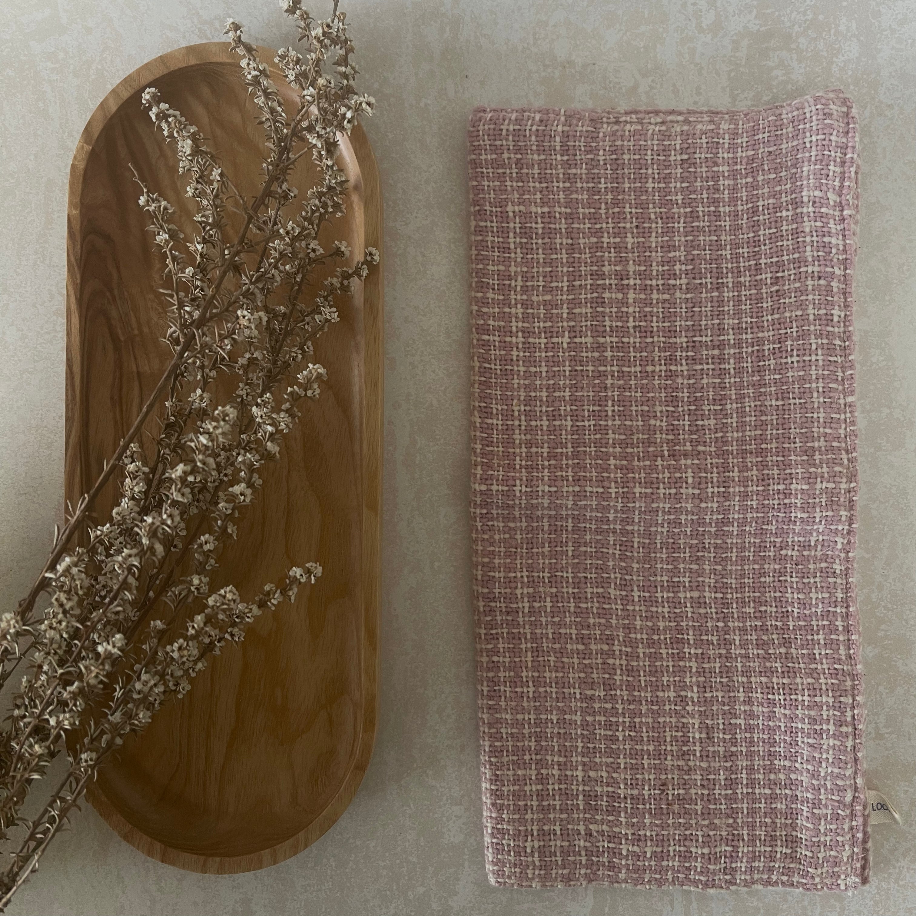 Organic Plant-Dyed Hand Loomed Cotton Face Washer | Eco-Friendly Facial Cleansing Cloth | Perfect for Sensitive Skin & Daily Skincare Routine