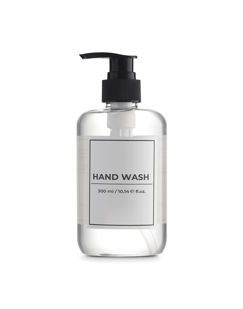 24 Pack Hand Wash Pressure Pump Bottles (10oz/300ml) - Bulk Refillable Soap Dispensers for Home, Kitchen, Bathroom & Office Use