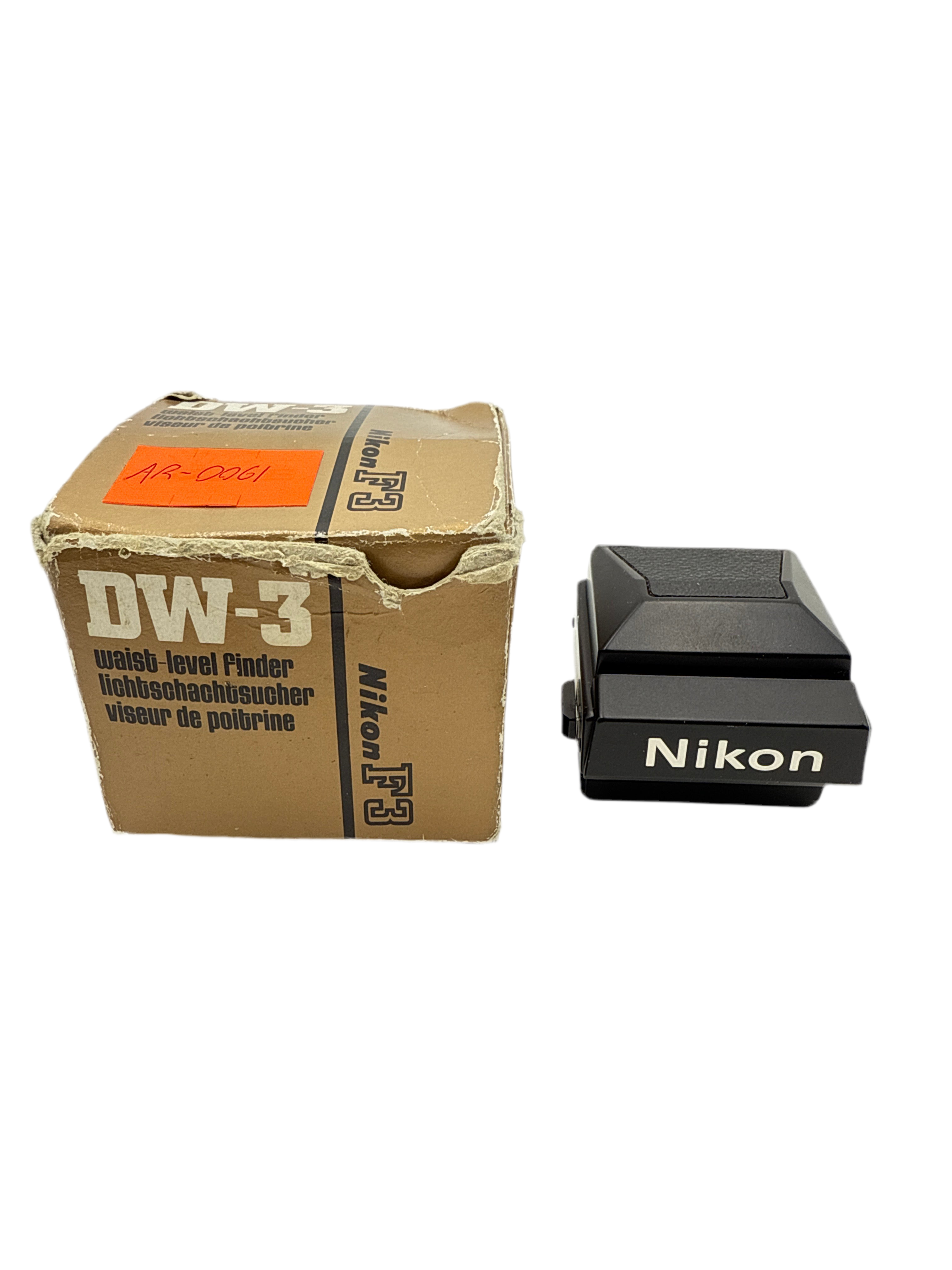 Nikon DW 3 Waist Level Viewfinder for Nikon F Series Cameras - Mint Condition (0061) - Perfect for Vintage Photography & Film Camera Enthusiasts