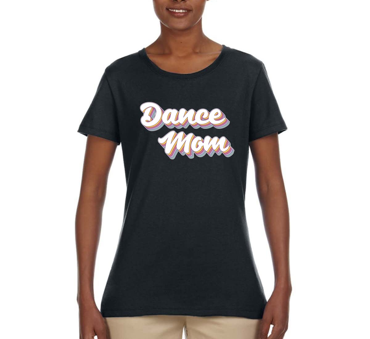 Wild Bobby Dance Mom Girl Sports Women's Graphic T-Shirt - Funny Dance Team Tee for Cheerleading, Gymnastics & Competition Fans