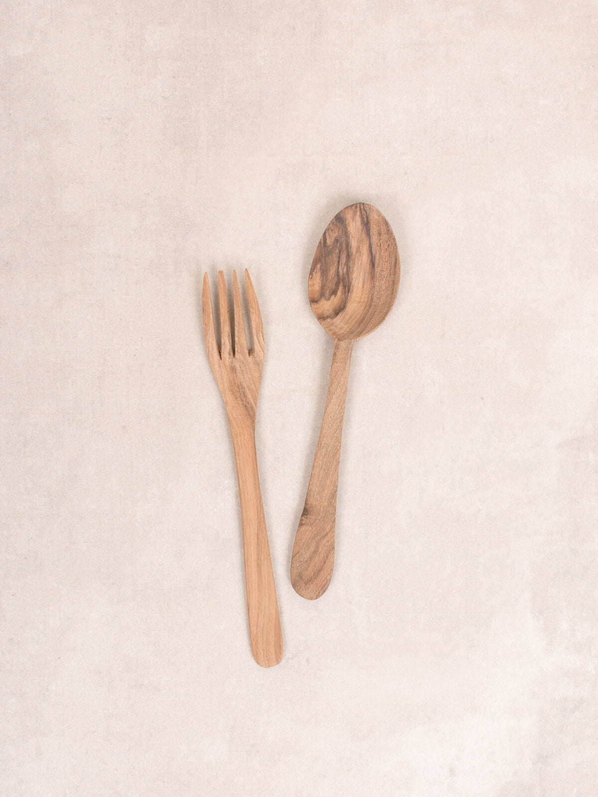 Premium Walnut Wood Fork and Spoon Set - Natural Wooden Cutlery for Dining, Camping & Picnics - Eco-Friendly Kitchen Utensils Gift Set