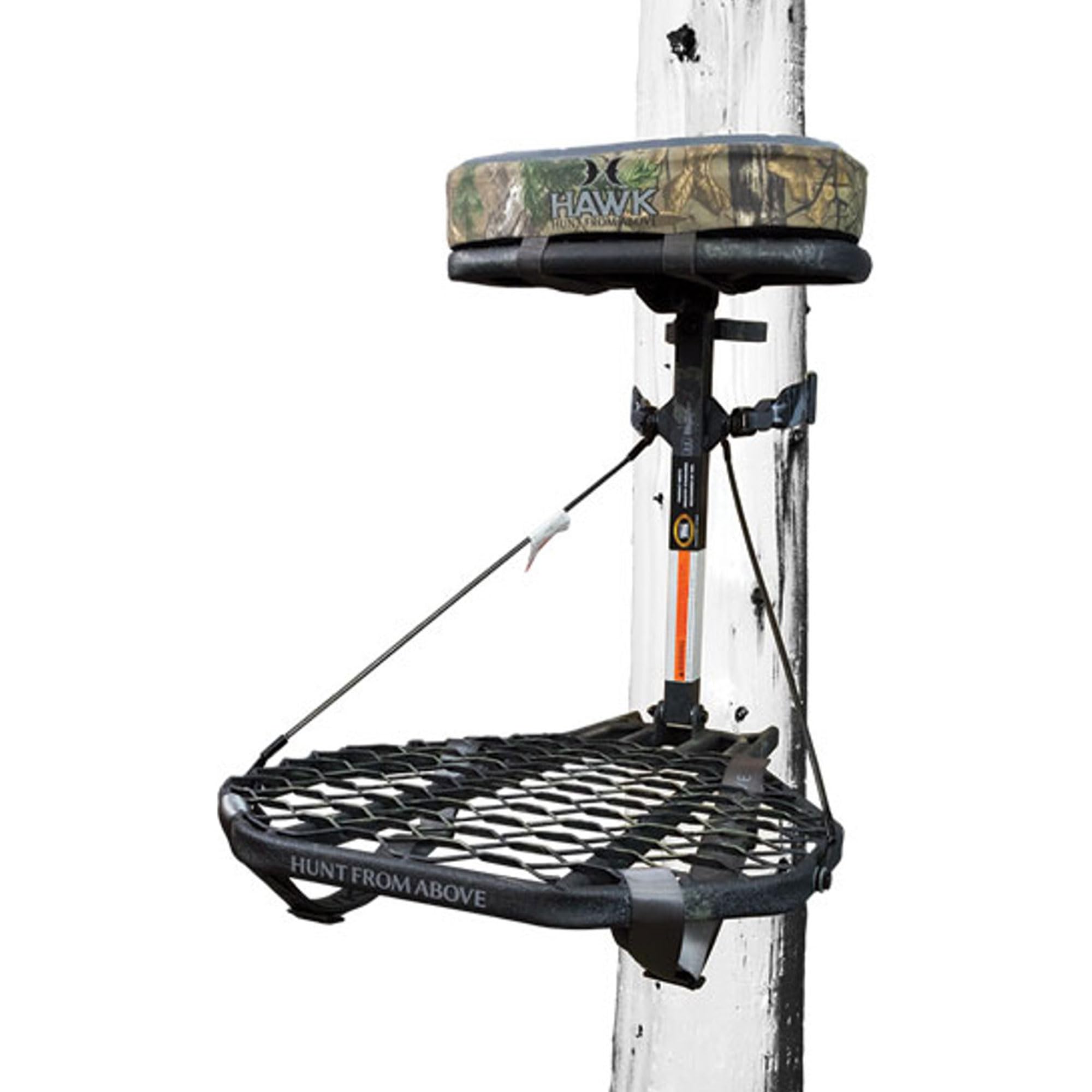 Adjustable Steel Hang-On Hunting Tree Stand for Deer - Lightweight & Secure for Bow & Rifle Hunting in Woods or Fields