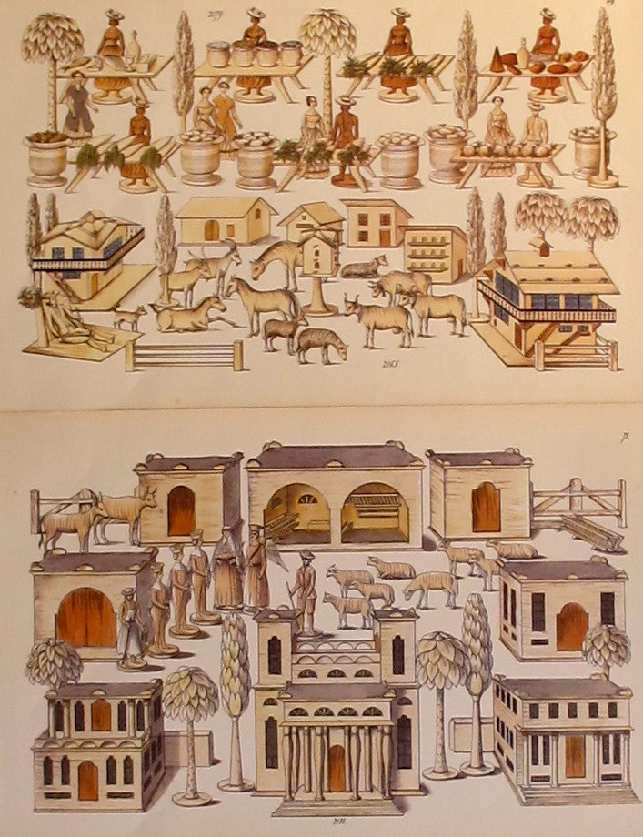 1870s Original Toy and Dollhouse Design Plans - Set of 2 Vintage Blueprints | Perfect for Antique Collectors, Historical Restoration & DIY Miniature Projects