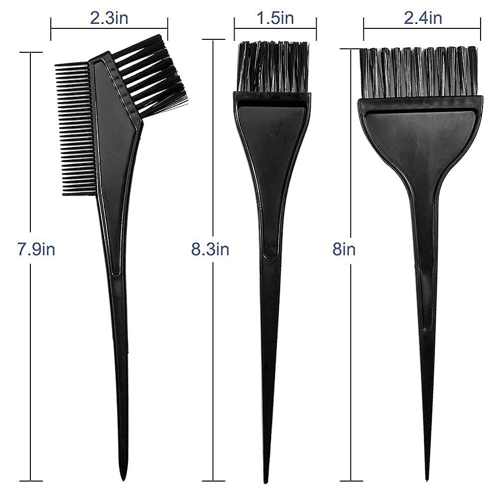 Professional Red Square Plastic Hair Dye Brush & Mixing Bowl Kit - Salon-Grade Hair Coloring Tools for Women - Perfect for Home Use, Spas, Salons & Hair Treatments - DIY Hair Color Application & Styling