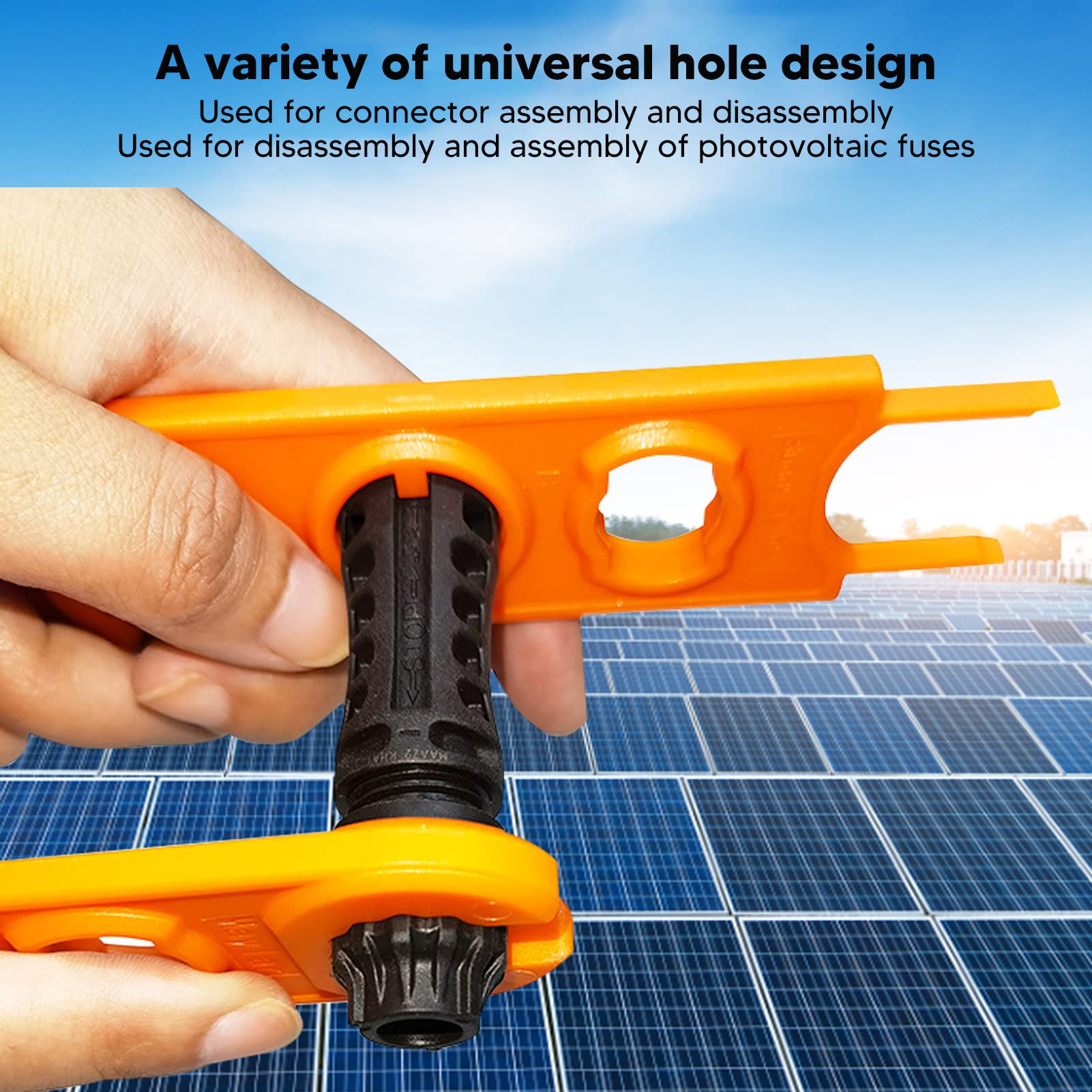 Solar Panel Connector Tool - 1 Pair Slip-Resistant Outdoor Solar Screwdriver for Easy Solar Panel Installation & Maintenance | Perfect for RV, Boat & Off-Grid Power Systems