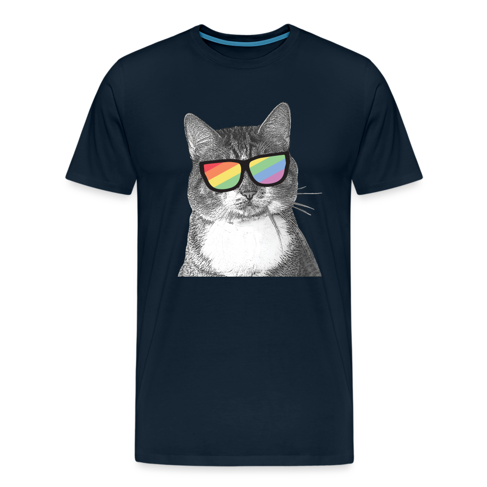 Pride Cat Classic Premium T-Shirt - LGBTQ+ Pride Graphic Tee for Men & Women - Comfortable Cotton Shirt for Pride Month, Parades & Everyday Wear