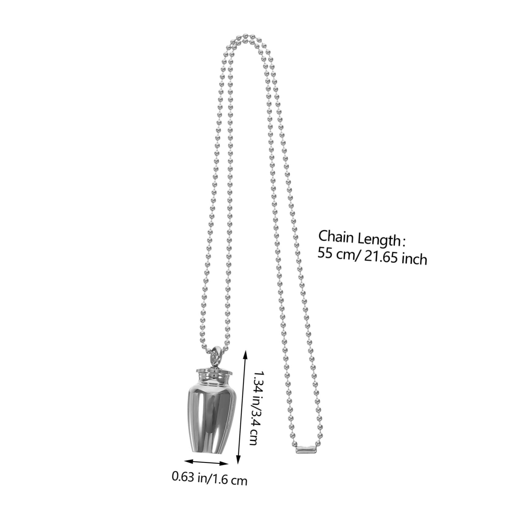 GARVALON Baby Keepsake Necklace - Titanium Steel Milk Teeth Case & Lanugo Charm for Newborn Memory - Perfect Baby Shower Gift & First Tooth Keepsake Jewelry