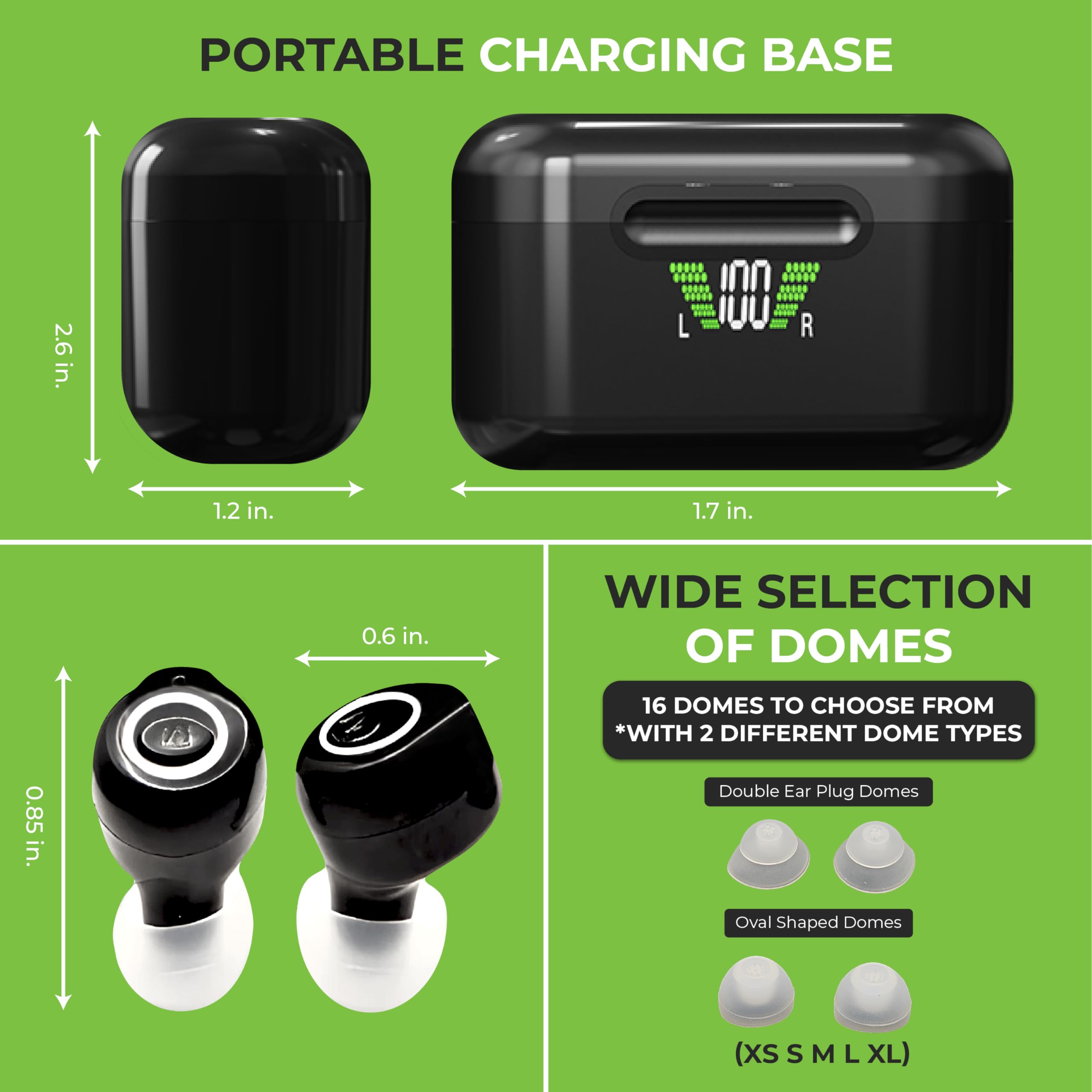 Bluetooth Rechargeable Hearing Aids for Seniors with Noise Canceling & Voice Prompts - OTC Digital Amplifiers for Adults - Wireless Connectivity for Phone, TV & Devices - Perfect for Watching TV, Phone Calls & Social Gatherings