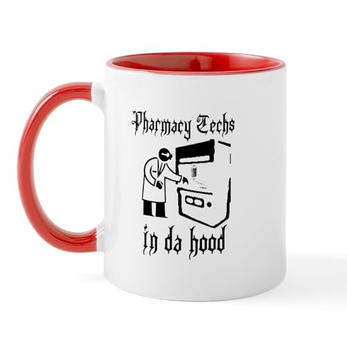 White/Red Inside - Pharmacy Tech's In Da Hood Mug