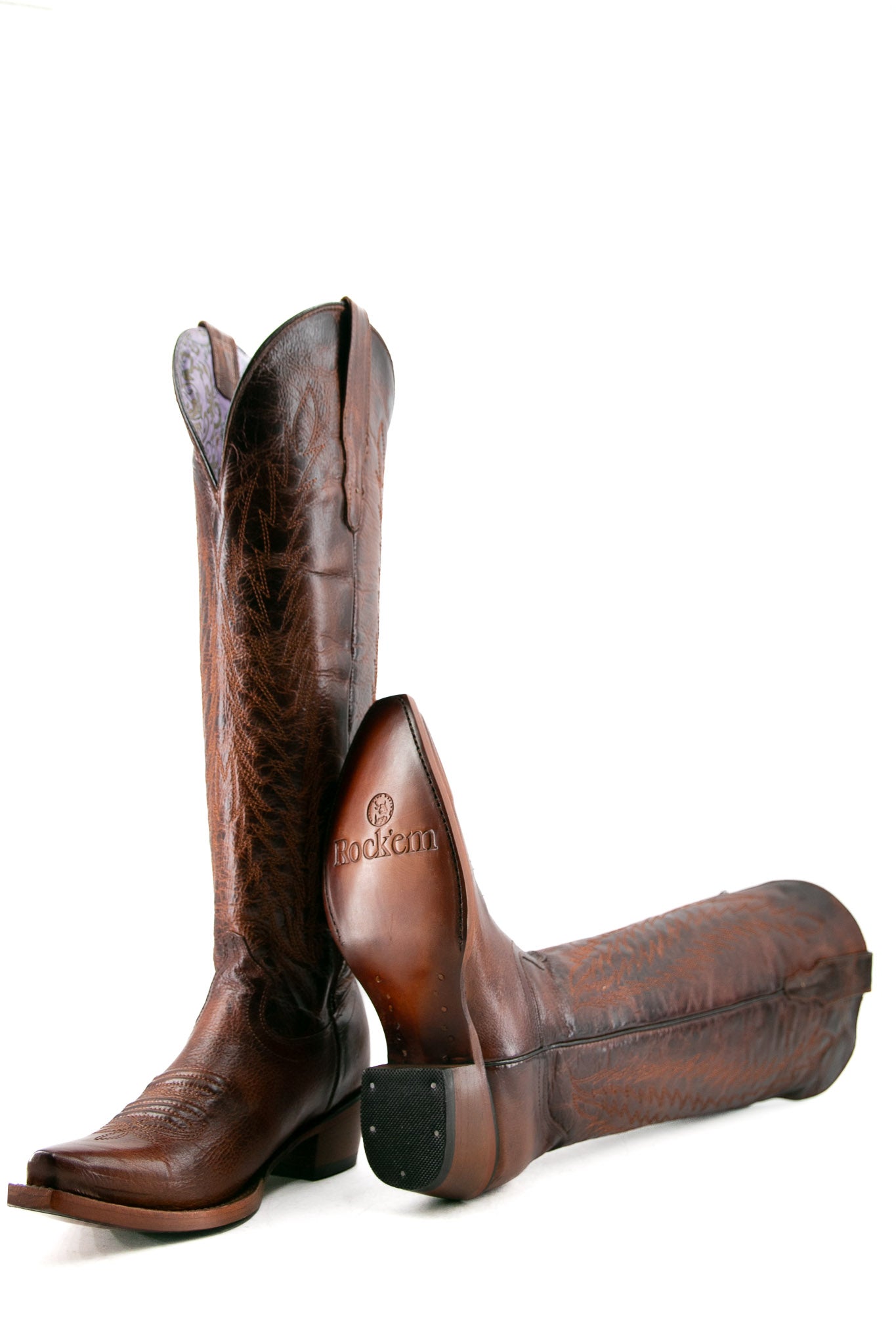 Valentina Tall Neutral Snip Toe Cowgirl Boots for Women - Western Riding & Country Fashion Boots for Everyday Wear
