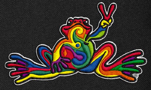 Peace Frogs Laptop Bag - Stylish Black Computer Bag for Work, Travel & School | Durable & Functional Design