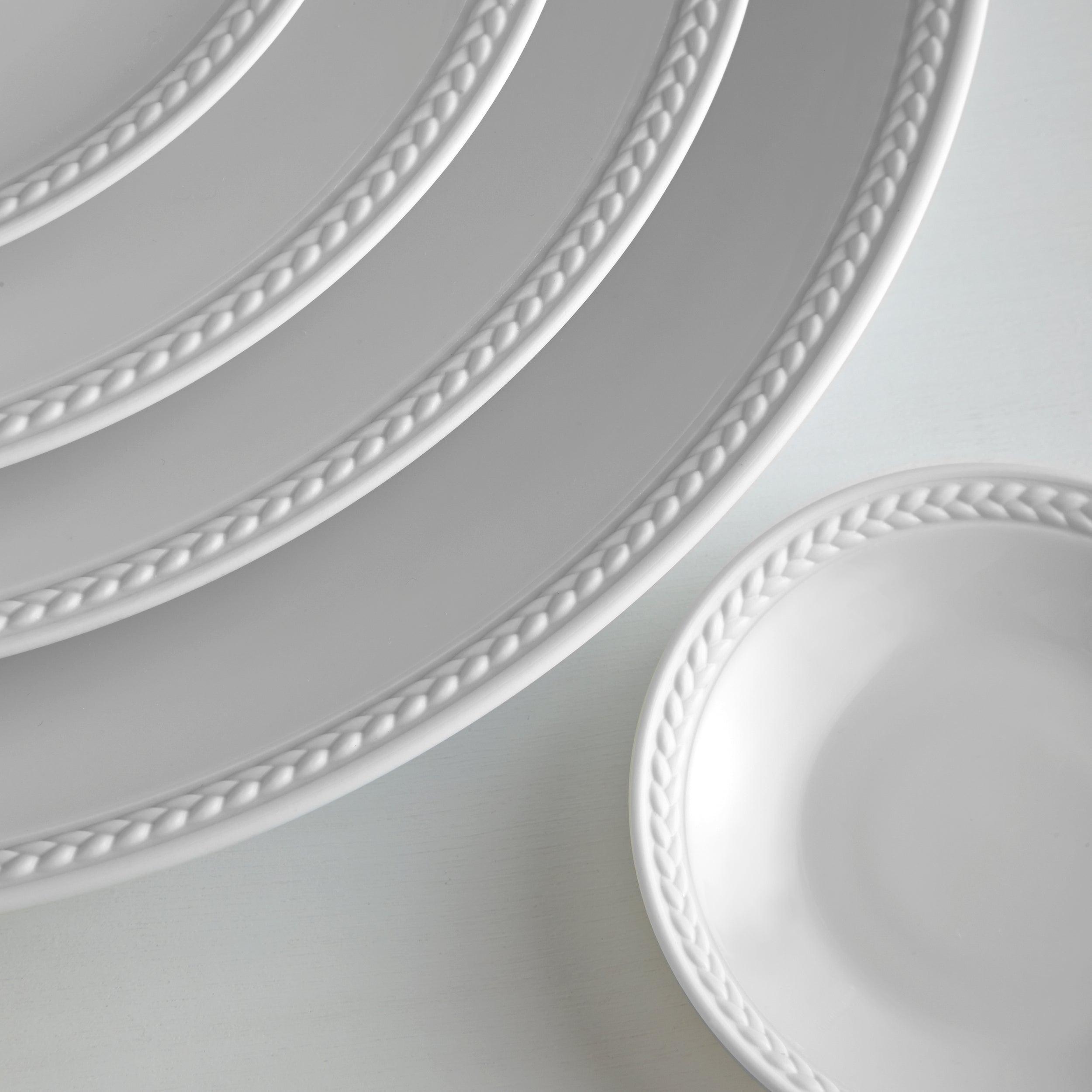 Braided Silk Soup Plate - Elegant Dining Tableware for Soup, Pasta & Dessert - Perfect for Fine Dining, Dinner Parties & Special Occasions