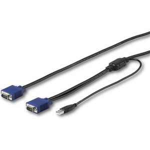 10 ft USB KVM Cable for StarTech Rackmount Consoles - VGA & USB KVM Extension Cable (RKCONSUV10) - Perfect for Server Rooms, Data Centers & IT Workstations