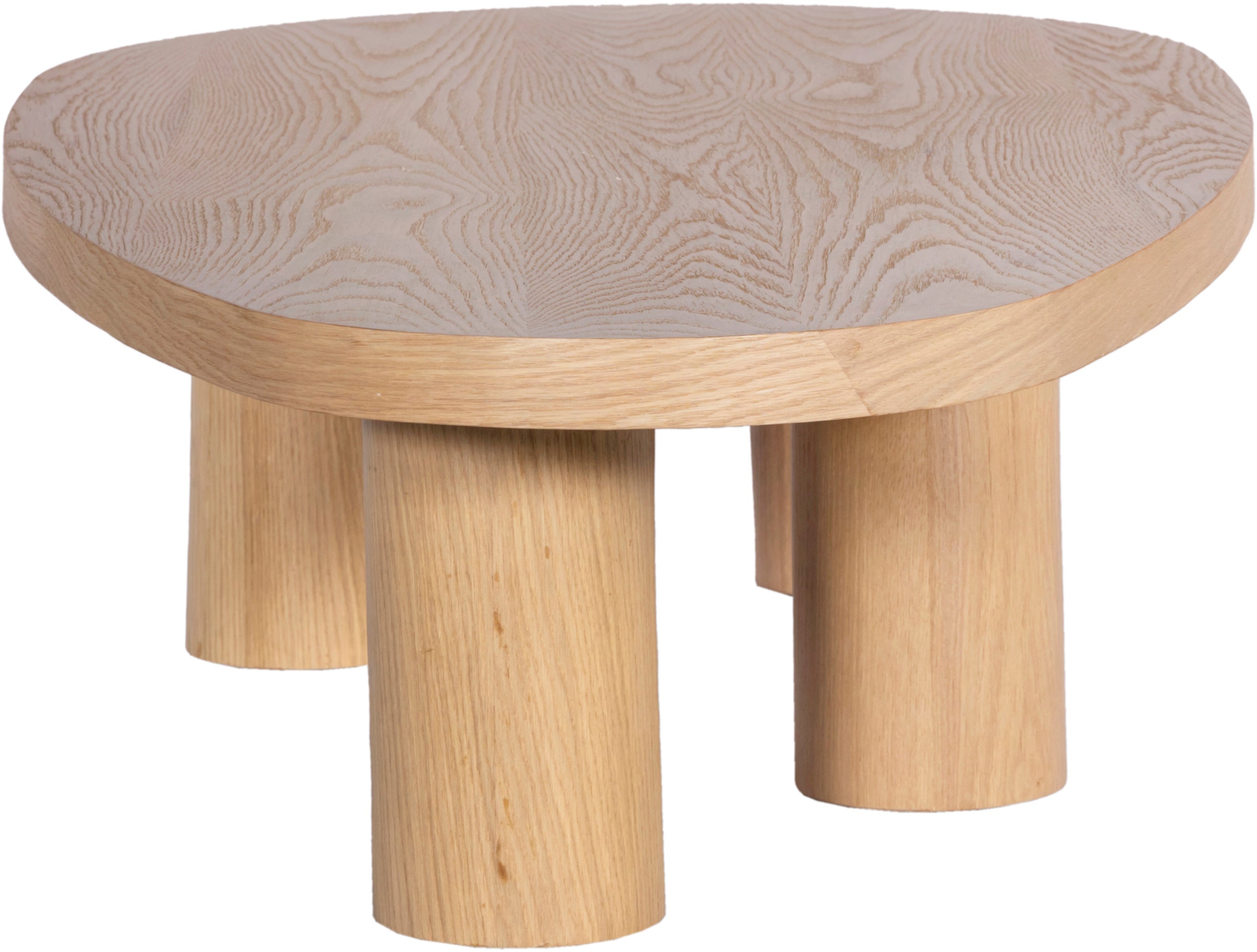 Beekman Solid Oak Coffee Table - Modern Farmhouse Style Living Room Center Table for Home Decor