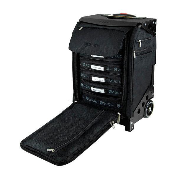 Zuca Flyer Artist Backpack - Black/Black - Durable Rolling Backpack for Artists, Photographers & Professionals - Perfect for Travel, Work & Outdoor Adventures