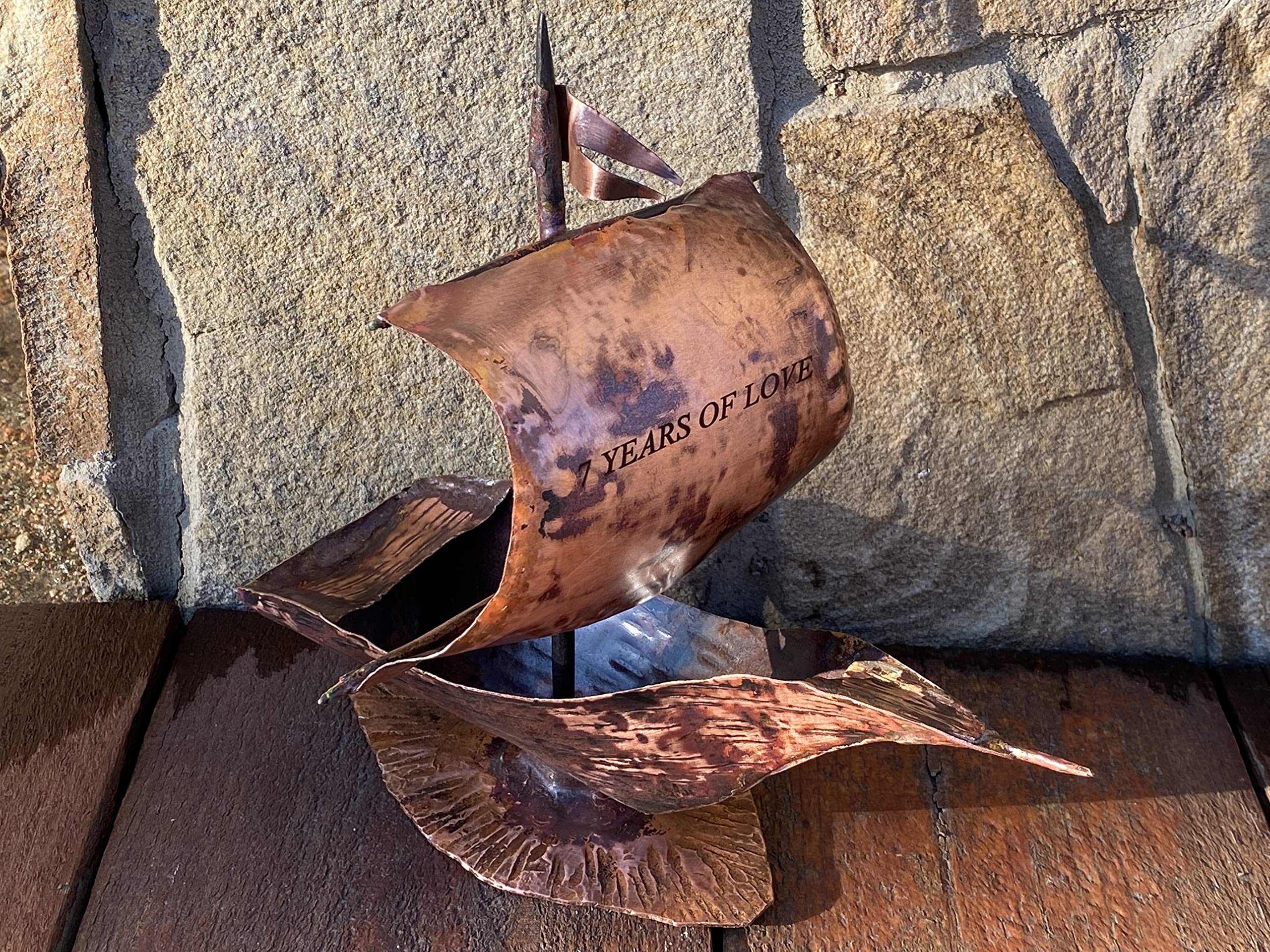 Premium 7th Anniversary Copper Gifts for Men & Women - Elegant Handcrafted Copper Keepsakes for Him & Her - Perfect Romantic Gift for Wedding Anniversaries, Valentine's Day & Special Occasions