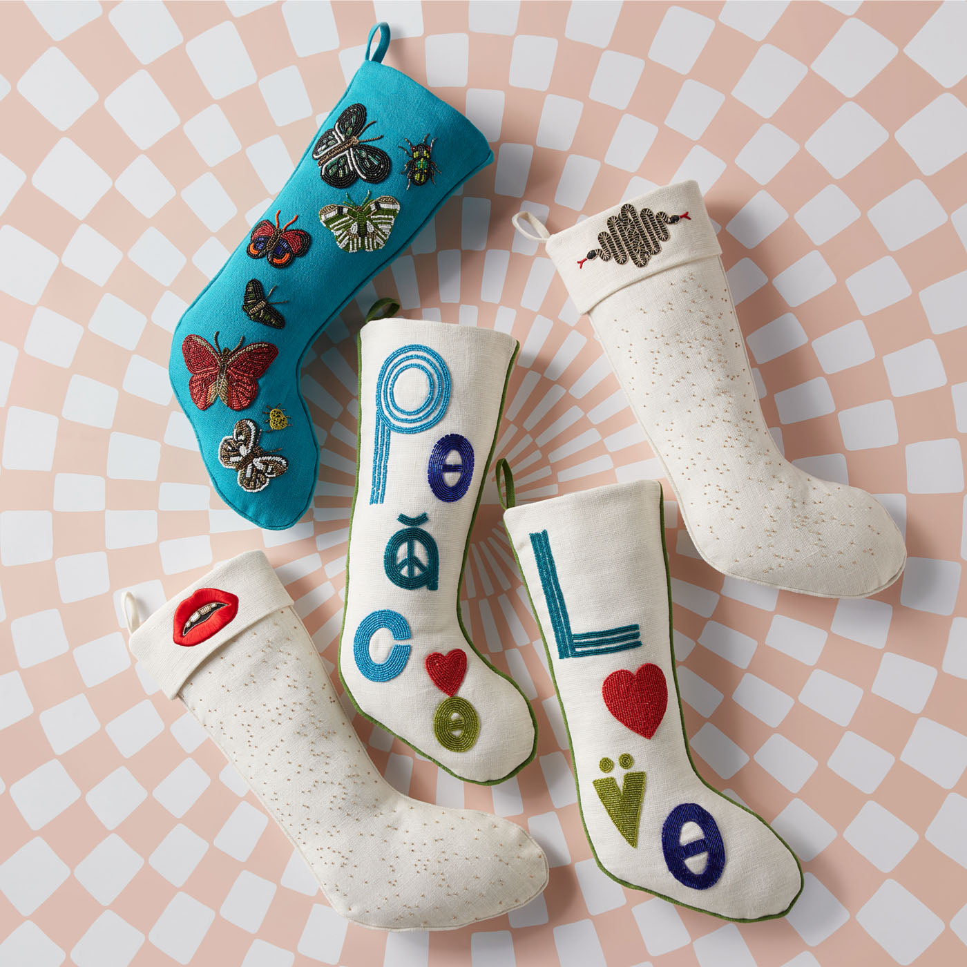 Peace Stocking - Comfortable and Stylish Holiday Socks for Women & Men - Perfect for Christmas, Winter Gifts, and Cozy Home Wear