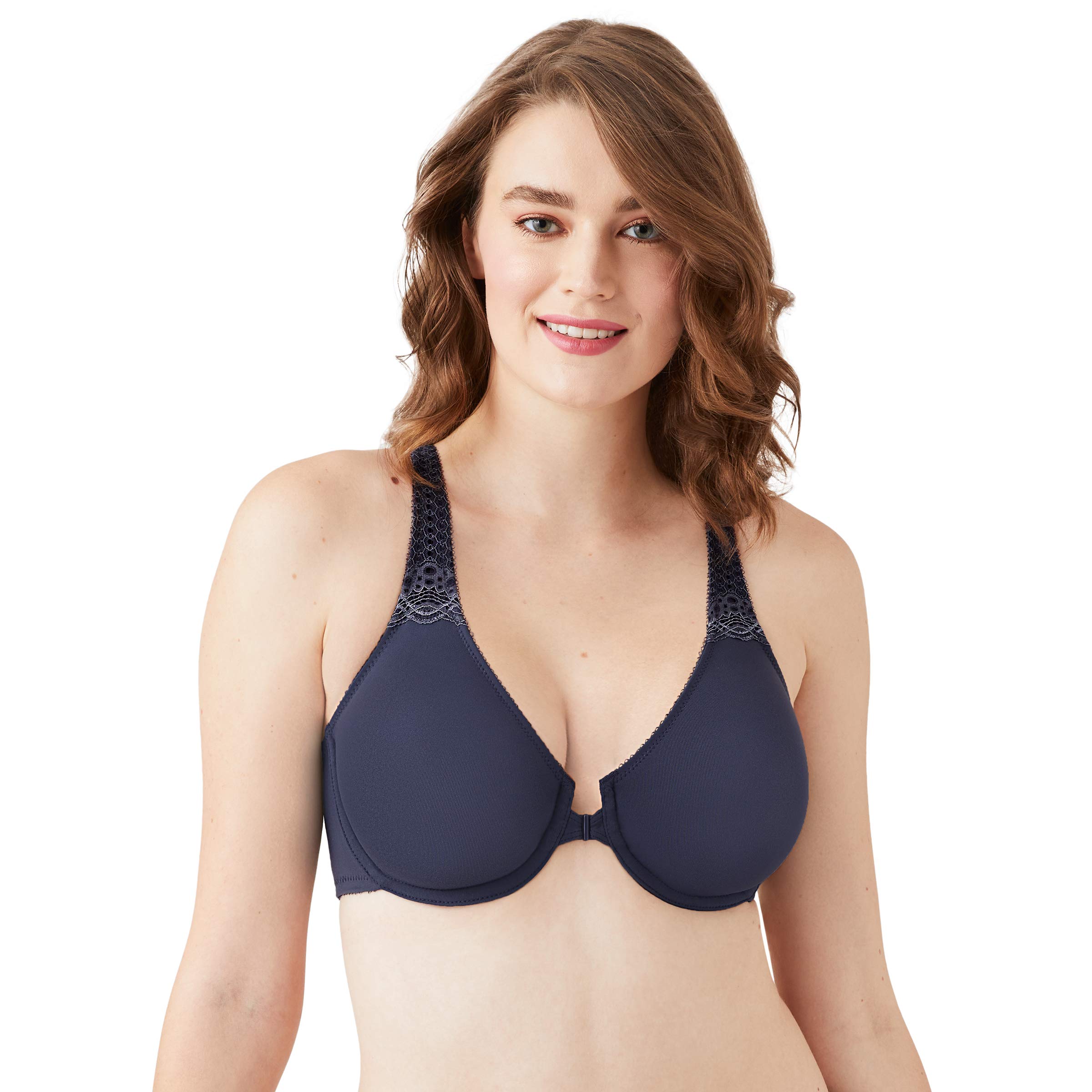 Wacoal Women's Soft Embrace Front Close Bra - Comfortable Wireless Support for Everyday Wear, Work & Relaxation