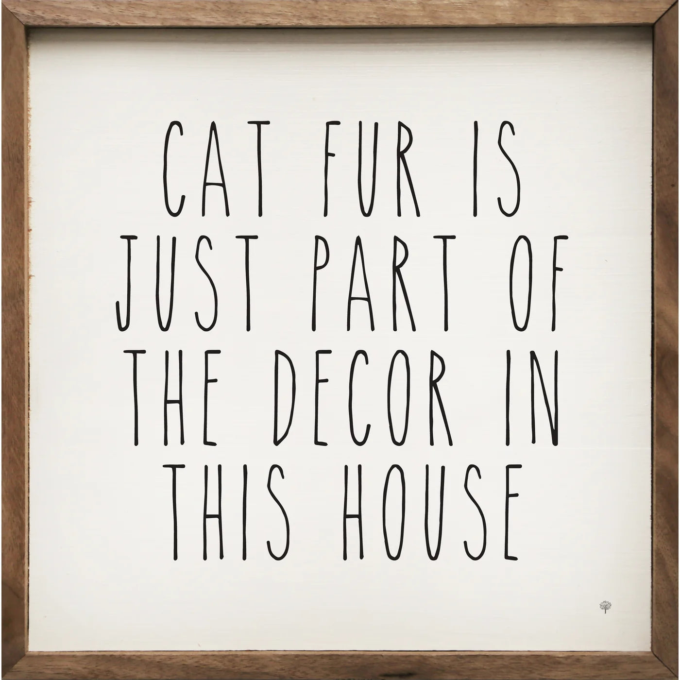Cat Fur Decor Wood Framed Print - Handmade Pet Portrait Wall Art for Cat Lovers - Perfect for Living Room, Bedroom & Office Decor