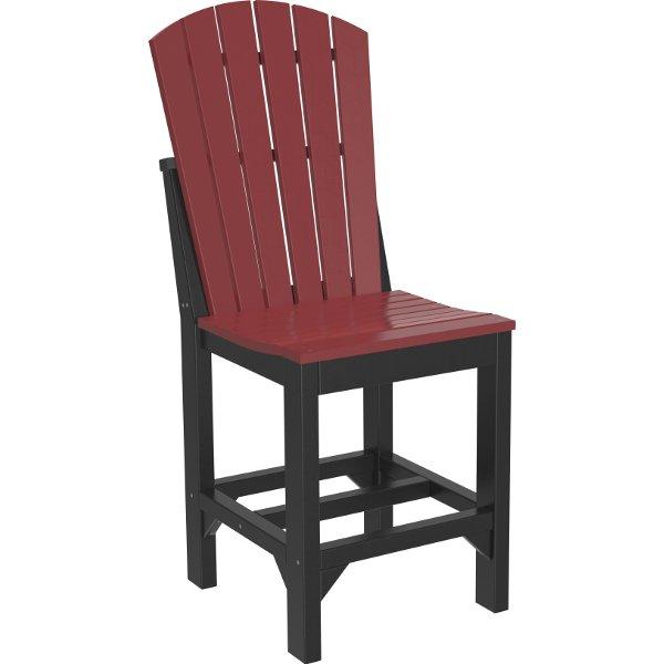 Adirondack Bar Height Side Chair - Sturdy Wooden Bar Stool for Kitchen Island, Pub & Outdoor Patio - Comfortable Counter Height Seating for Dining & Entertaining