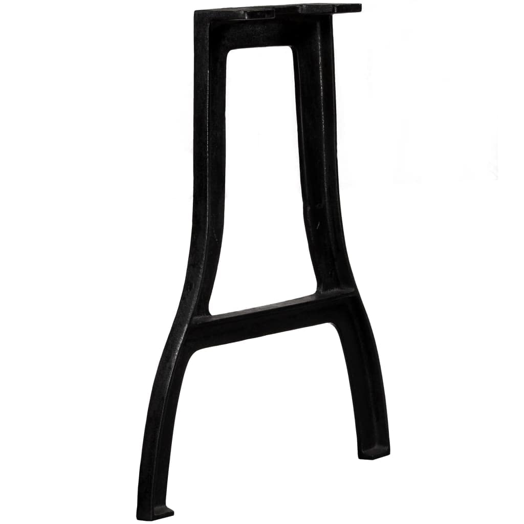 vidaXL 2-Pack A-Frame Dining Table Legs - Heavy Duty Cast Iron Table Legs for Side Tables, End Tables, Desks & Console Furniture - Perfect for Home Office, Restaurant & Dining Room Decor
