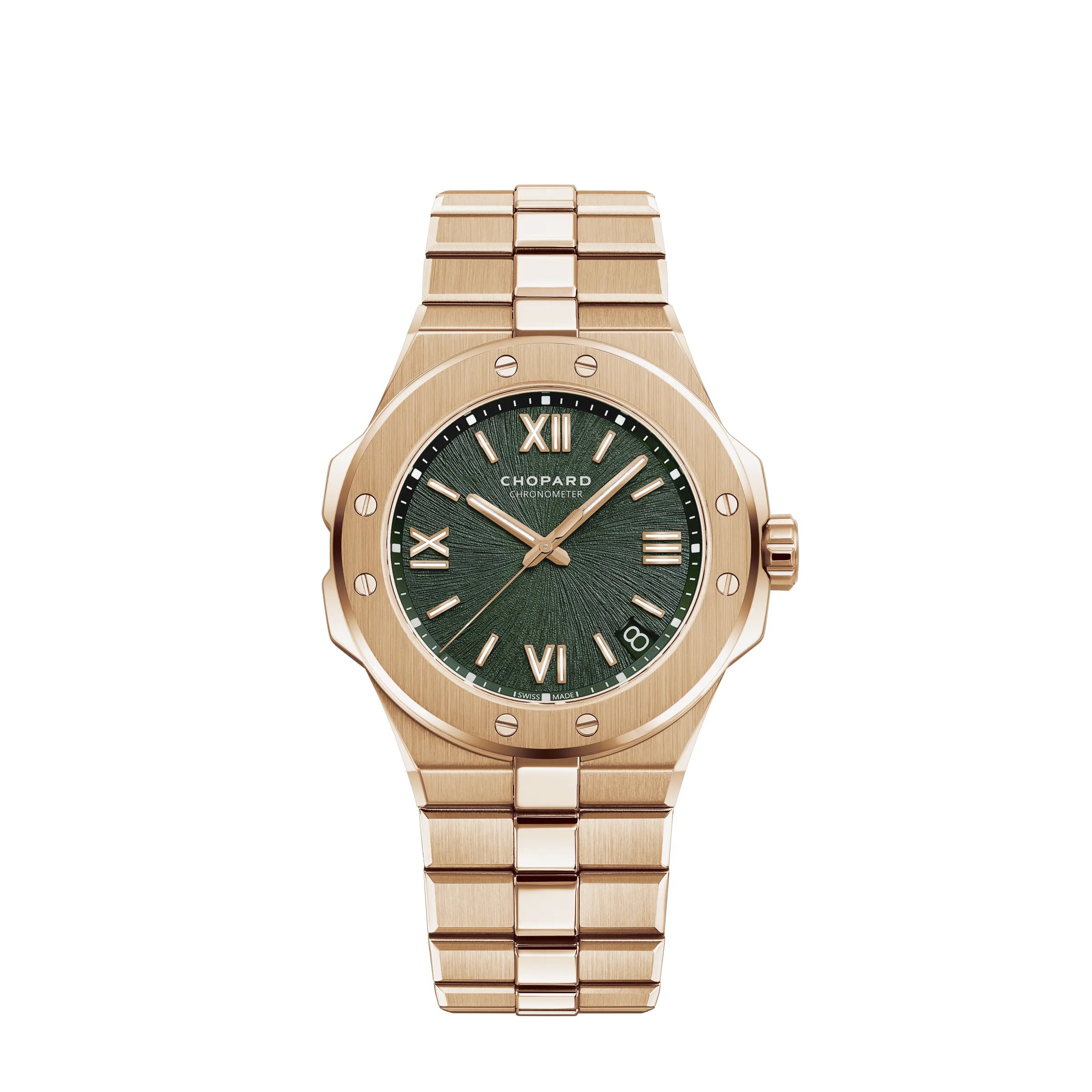 Chopard Alpine Eagle 18k Rose Gold Women's Luxury Watch - Elegant Swiss Timepiece for Business, Gala & Special Occasions