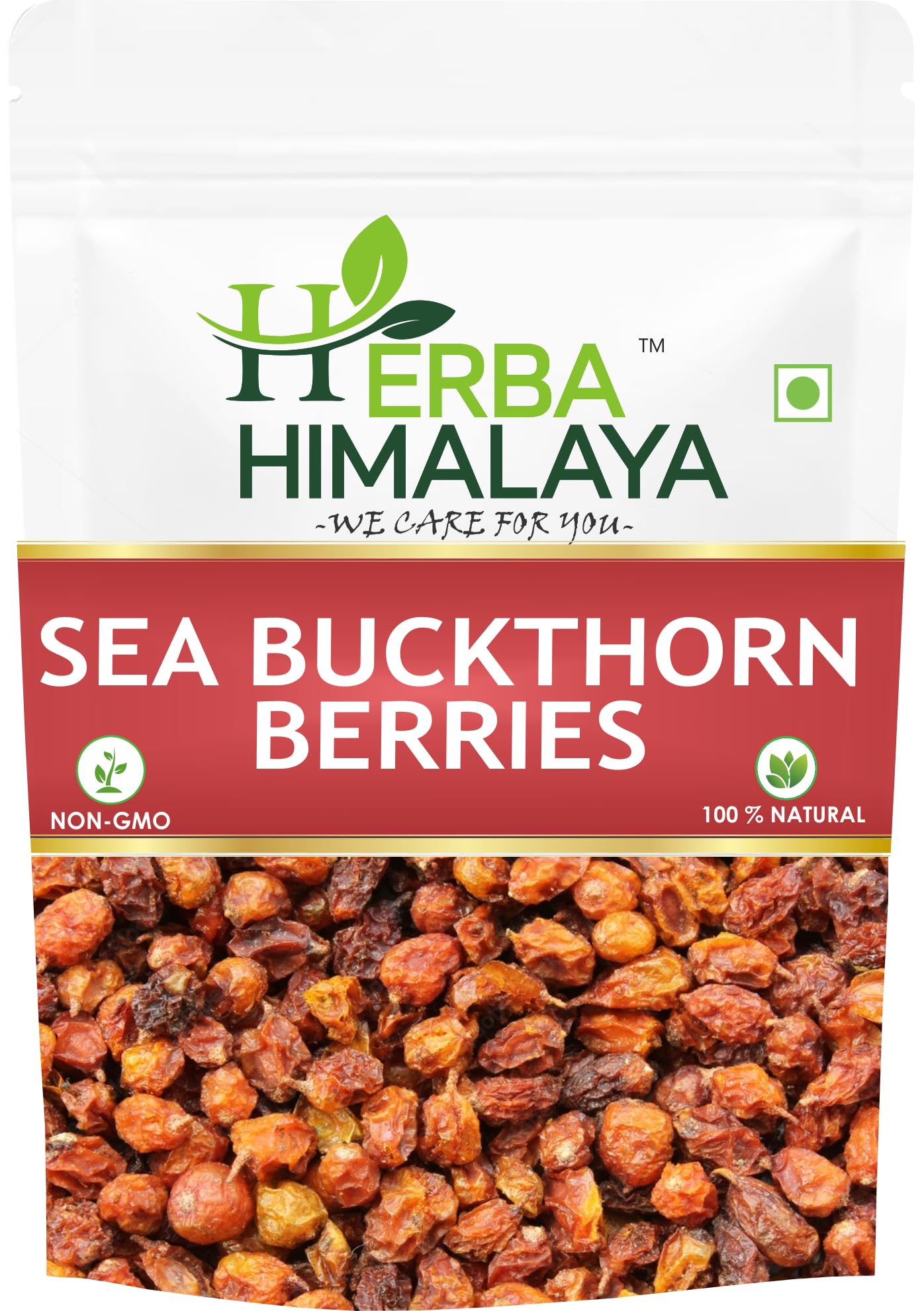 Organic Himalayan Sea Buckthorn Berries (100g) - Sundried, Rich in Omega Fatty Acids & Vitamin C, No Added Sugar, Skin Nourishment Superfood | Perfect for Smoothies, Teas, and Natural Skincare Recipes