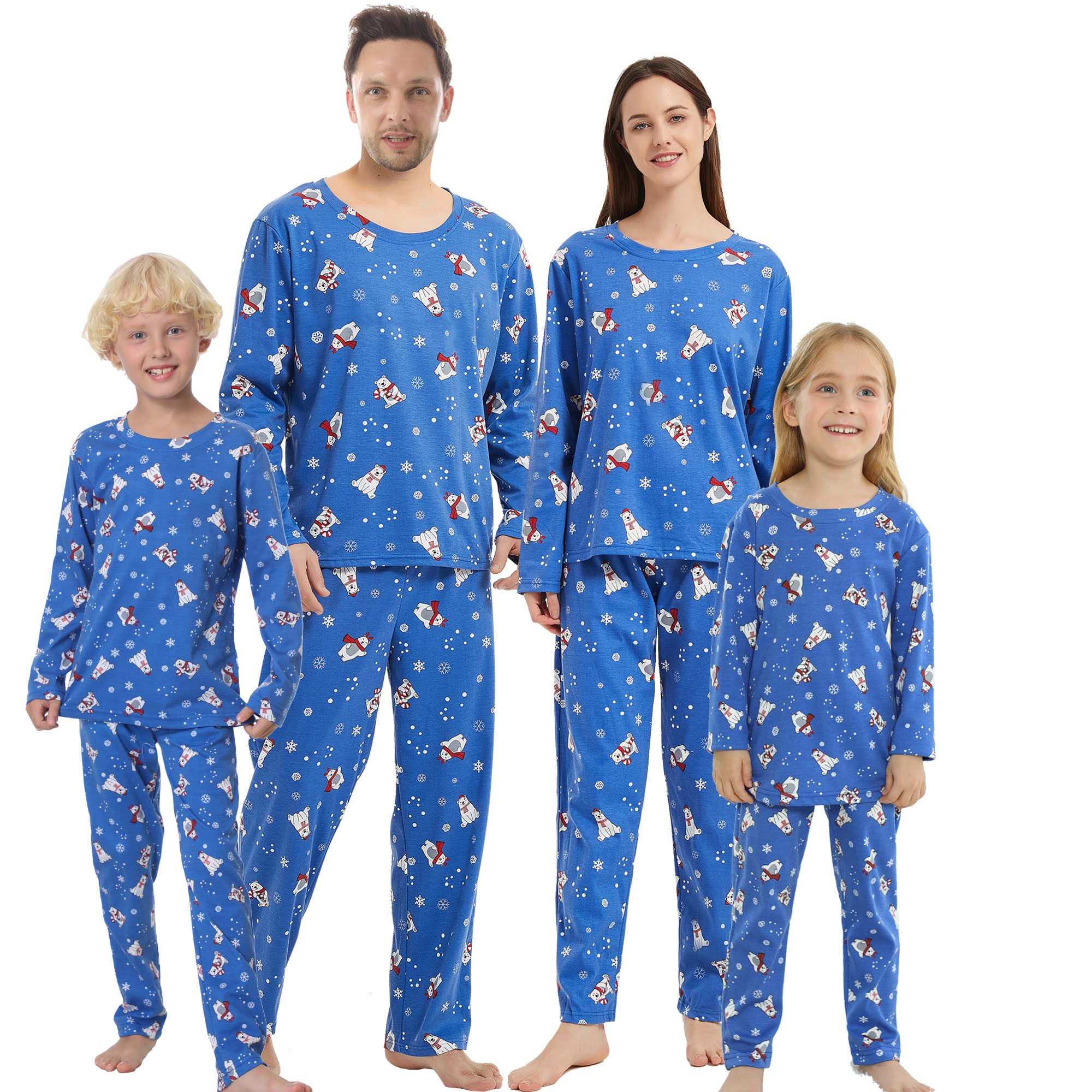 Vopmocld Christmas Family Matching Pajamas - Red Holiday Pjs Set for Cozy Sleepwear
