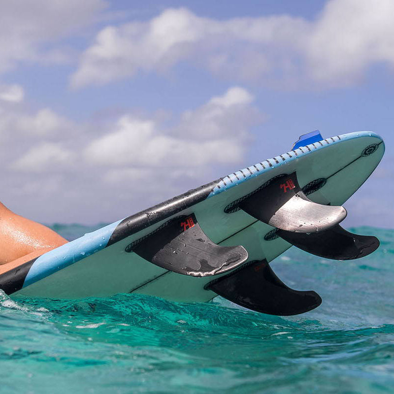 FCS II QUAD Rear H4 Surfboard Fins - High Performance Surfing Fins for All Wave Conditions - Perfect for Shortboards, Fish, and Performance Surfboards