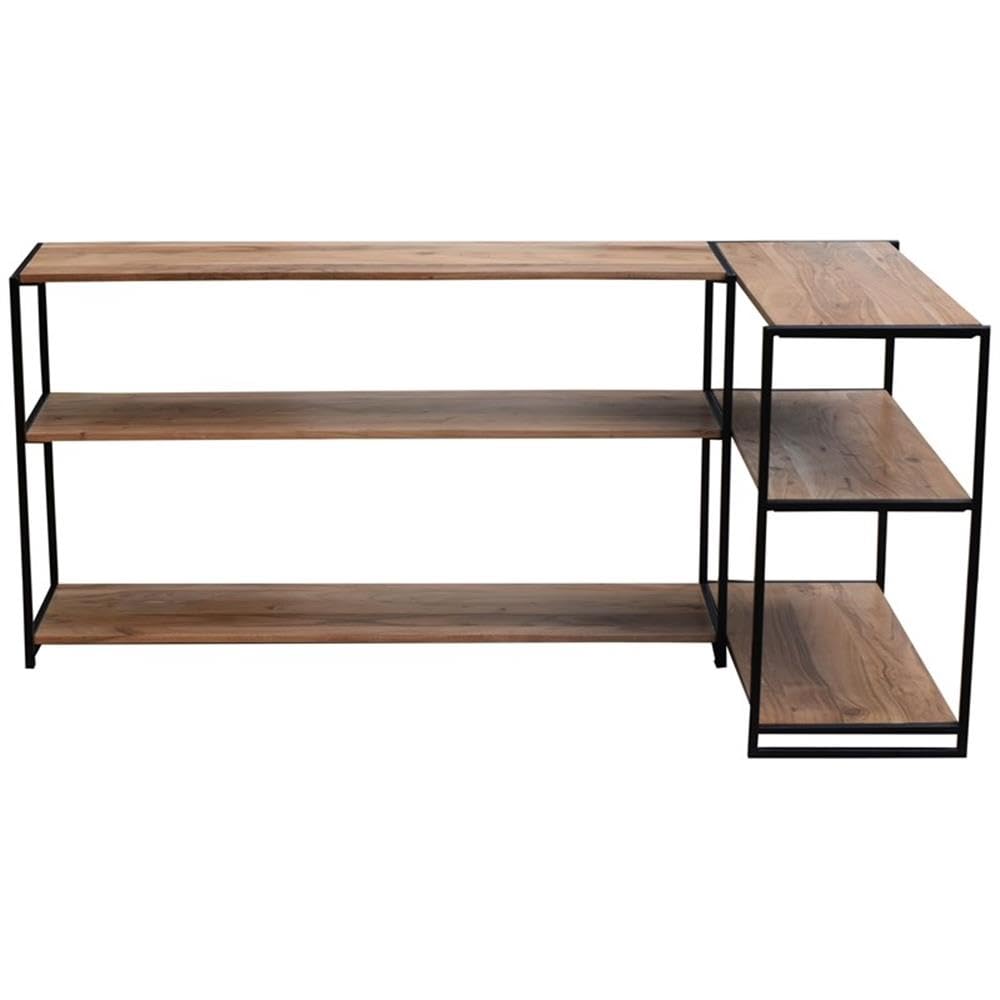 Progressive Furniture Vacation Sofa Console Table - Brown Wooden Sofa Table for Living Room, Entryway & Office | Multi-Functional Storage & Display Furniture