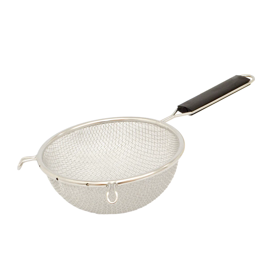 Browne 8 Mesh Fine Strainer - Single Kitchen Sieve for Sifting Flour, Powder, and Tea | Perfect for Baking, Cooking, and Brewing