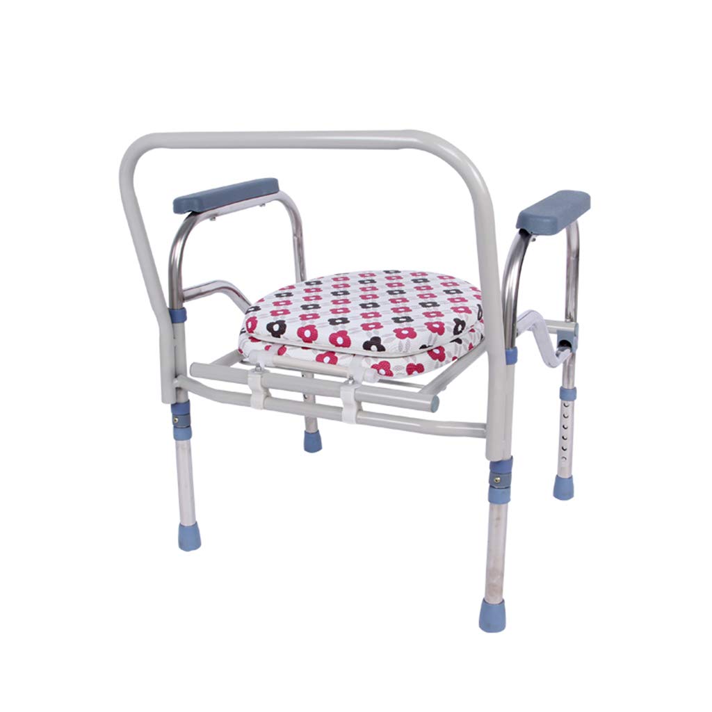 Extra Wide Portable Toilet Chair with Safety Steel Frame - Heavy Duty Bedside Commode for Elderly, Seniors & Disabled - Ideal for Home Care, Post-Surgery Recovery & Mobility Assistance
