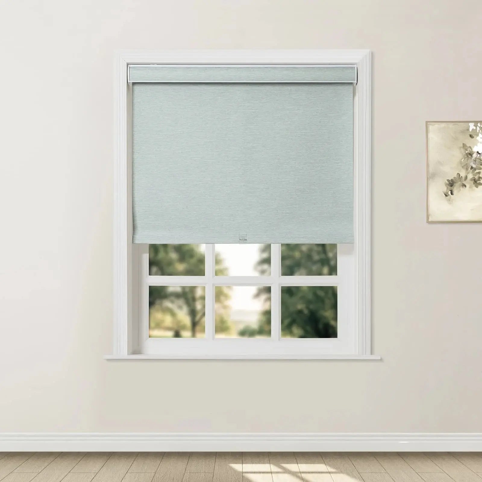 Blackout Cordless Roller Shades for Windows - Room Darkening Window Treatments for Bedroom, Nursery & Home Theater - Premium Fabric by Alvin Boutique