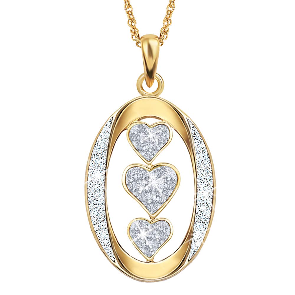 Birthstone 'I Love You' Necklace for Daughter - Personalized Daughter Pendant Jewelry with Sentimental Message on Back | Perfect Gift for Birthday, Mother's Day & Special Occasions | #1136-003