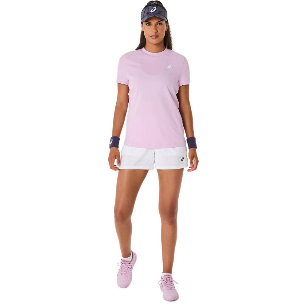 ASICS Women's Tennis Court SS Top - Light Ube Color Short Sleeve Athletic Shirt for Women | Perfect for Tennis, Gym & Casual Wear