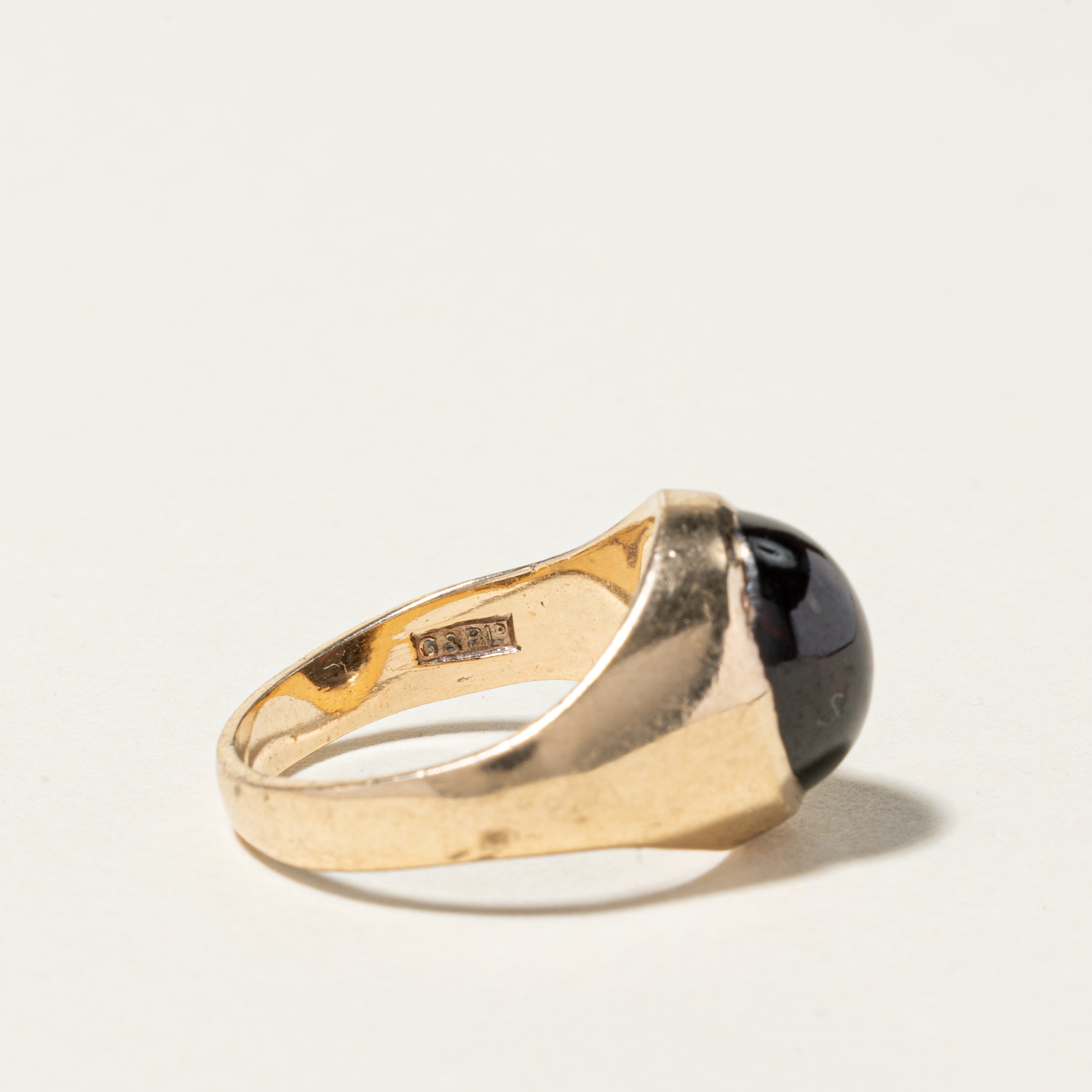 Vintage 1963 London Bezel Set Cabochon Cut Tourmaline Ring - 2.80ct Genuine Gemstone - Size 4.75 - Elegant Antique Jewelry for Women - Perfect for Weddings, Anniversaries & Special Occasions