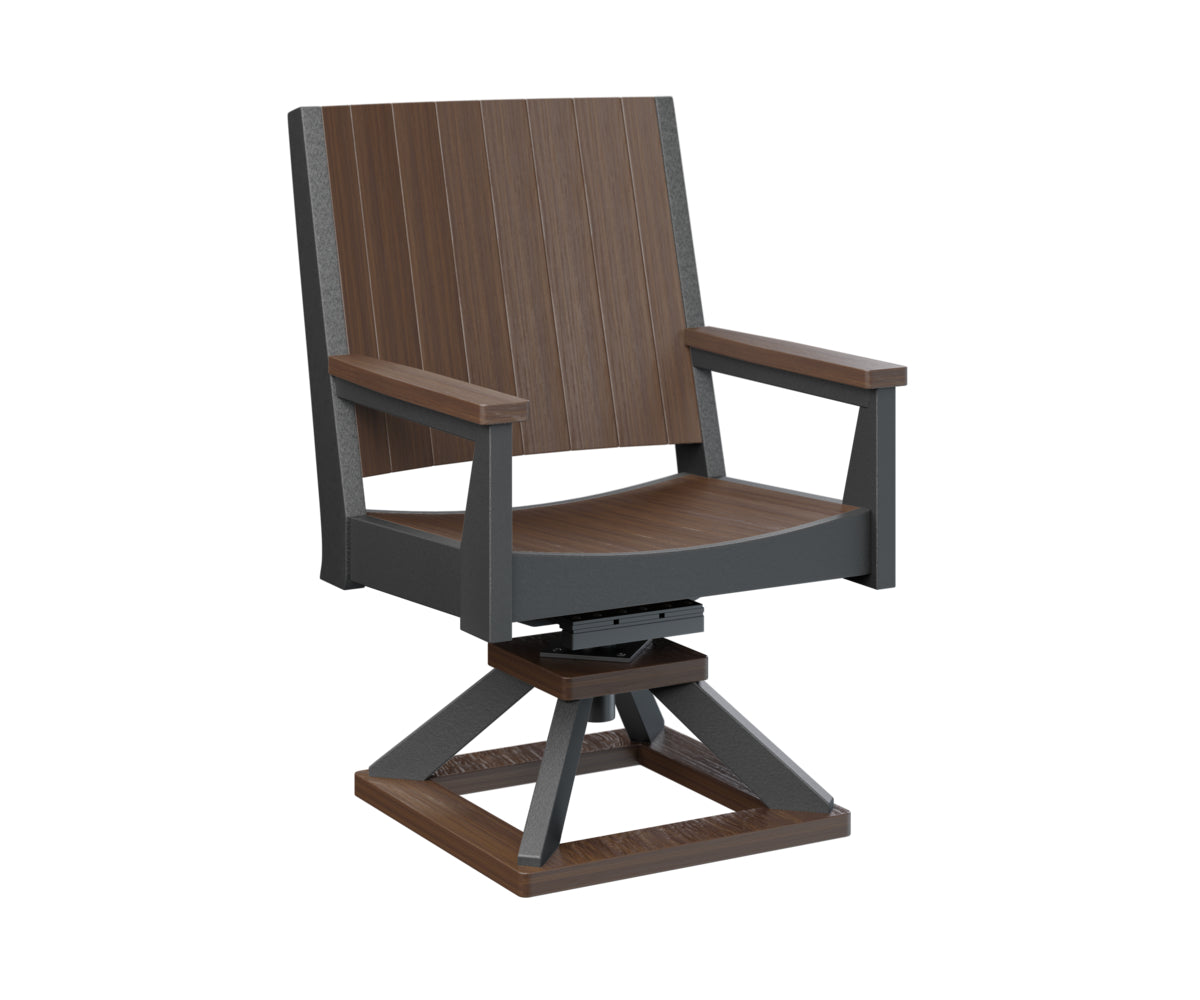 Berlin Gardens Mayhew Swivel Rocker Dining Chair - Comfortable Patio & Outdoor Seating for Restaurants, Gardens, and Decks