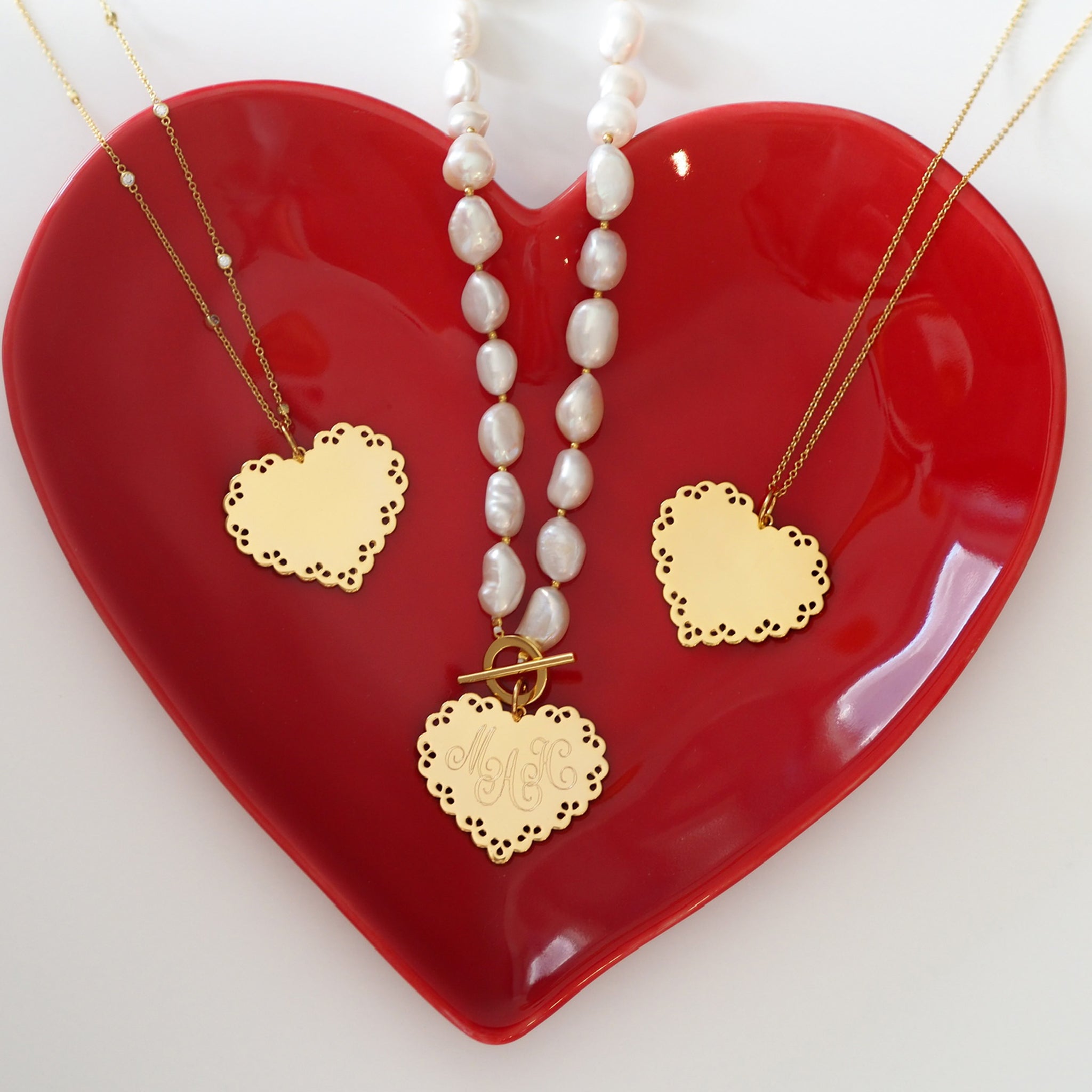 Goldbug Collection Sterling Silver Lace Heart Pendant Necklace for Women - Elegant Valentine's Day Gift, Anniversary Jewelry & Romantic Date Night Accessory
